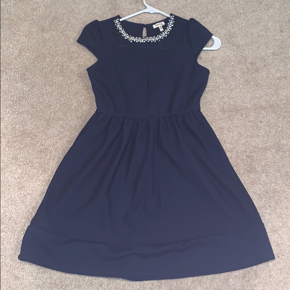 navy blue formal dress